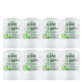 Deoklear Mineral Deodorant Skin Rescue Aloe Vera 60g Aluminium Free 8 Pack