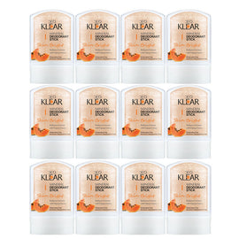 Deoklear Papaya Mineral Deodorant 60g Aluminium Free Niacinamide 12 Pack