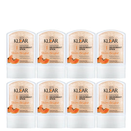 Deoklear Mineral Deodorant Skin Bright Papaya 60g Niacinamide Bundle Pack of 8