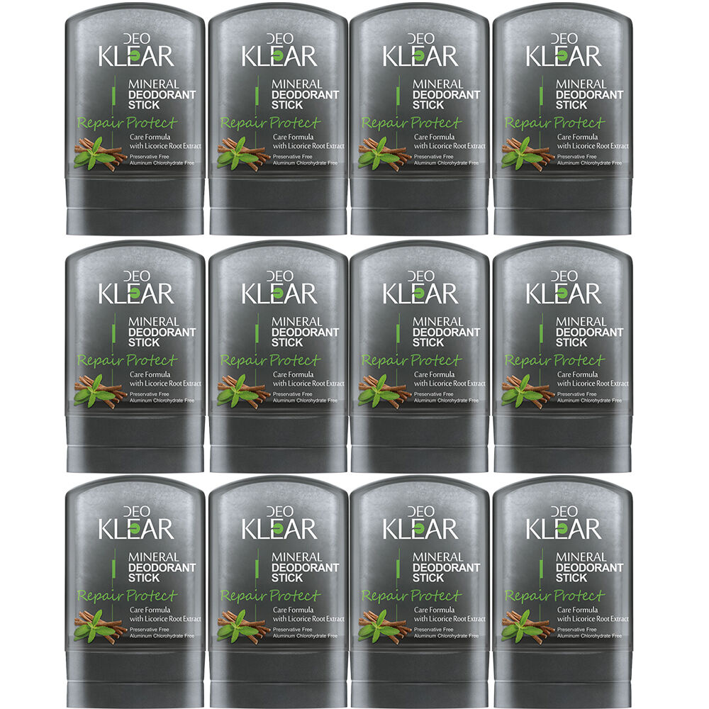 Deoklear Mineral Deodorant Repair Protect Licorice Extract 60g Pack of 12
