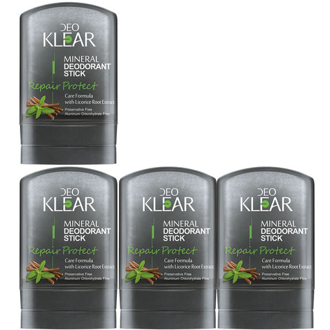 Deoklear Mineral Deodorant Repair Protect Licorice 60g 4 Pack