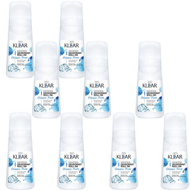 Deoklear Mineral Deodorant Classic Pure Roll On 100ml Pack of 9 Paraben Free