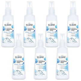 Deoklear Classic Pure Mineral Deodorant Spray 100ml Alcohol Free 7 Pack