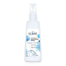 Deoklear Mineral Deodorant Classic Pure Spray 100ml Alcohol Free Aluminium Free
