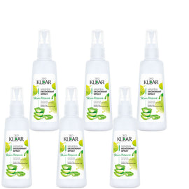 Deoklear Mineral Deodorant Aloe Vera Spray 100ml Pack of 6 Aluminium Free
