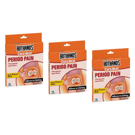 Hot Hands Cura-Heat Menstrual Cramp Pack x 6 Bundle of 3
