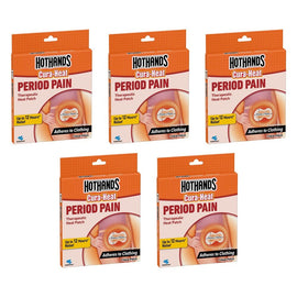 Hot Hands Cura-Heat Menstrual Cramp Pack x 6 Bundle of 5