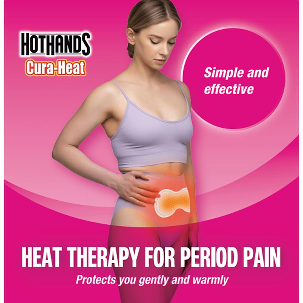 Hot Hands Cura-Heat Menstrual Cramp Pack x 6