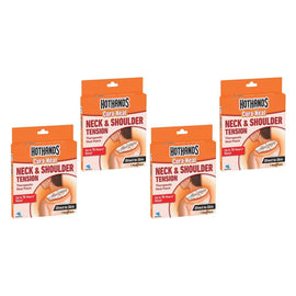 Hot Hands Cura-Heat Neck & Shoulder Pack x 6 Bundle of 4