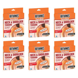 Hot Hands Cura-Heat Neck & Shoulder Pack x 6 Bundle of 6