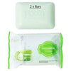 Jigott Exfoliating Body And Face Peeling Bar Soap 150g Cucumber x 2