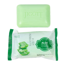 Jigott Exfoliating Body And Face Peeling Bar Soap 150g Aloe Vera