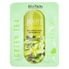 Jigott Green Tea Extract Sheet Mask 27ml Korean Cotton Hydrating Face Mask x 60
