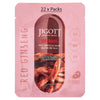 Jigott Red Ginseng Extract Sheet Mask 27ml Korean Cotton Anti Aging Face Mask x 22