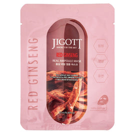Jigott Red Ginseng Extract Sheet Mask 27ml Korean Cotton Anti Aging Face Mask