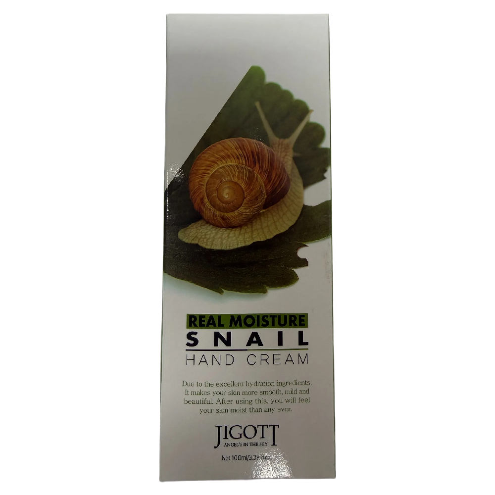 Jigott Real Moisture Snail Hand Cream 100ml Hydrating Repair Care