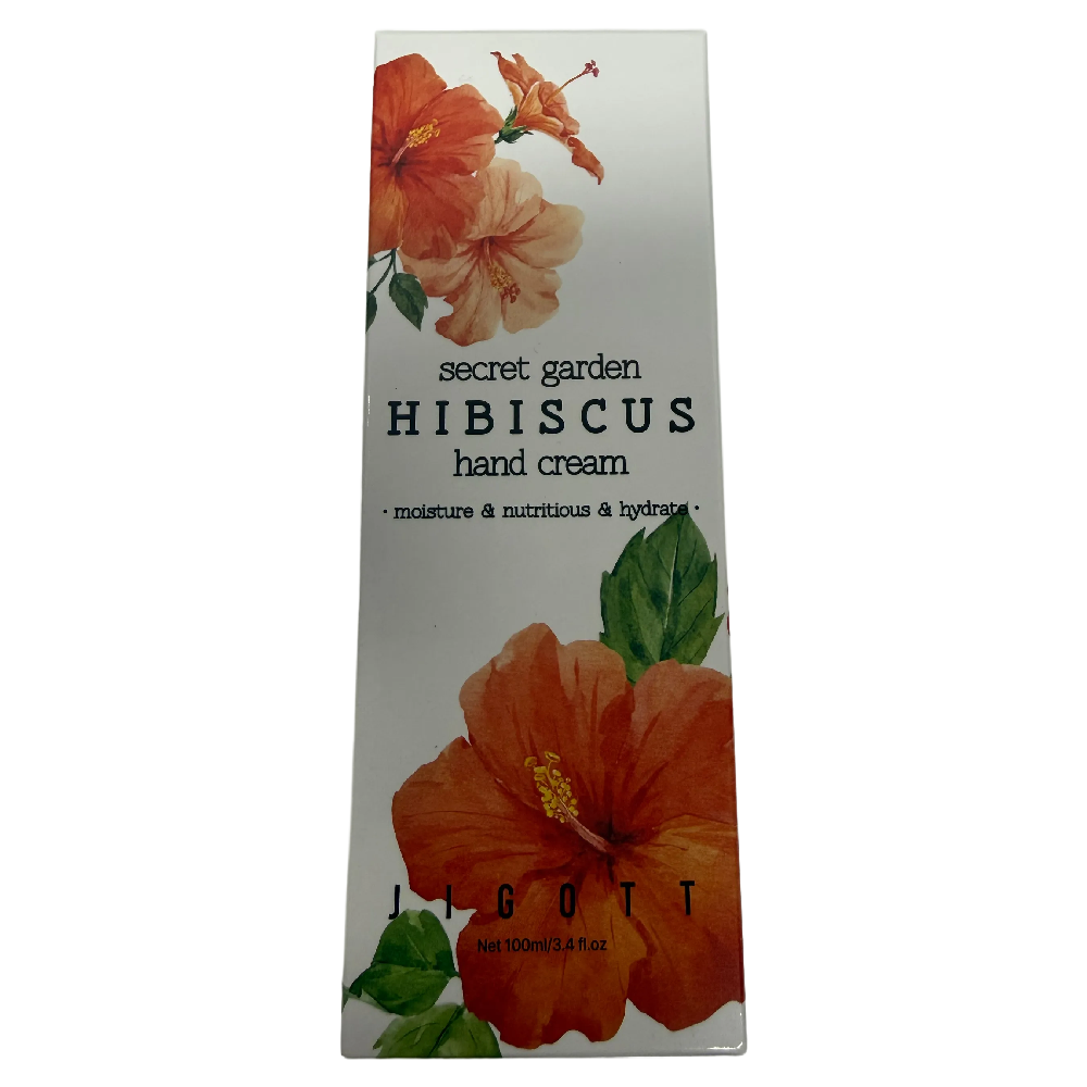 Jigott Secret Garden Hibiscus Hand Cream 100ml Nourishing Moisturiser