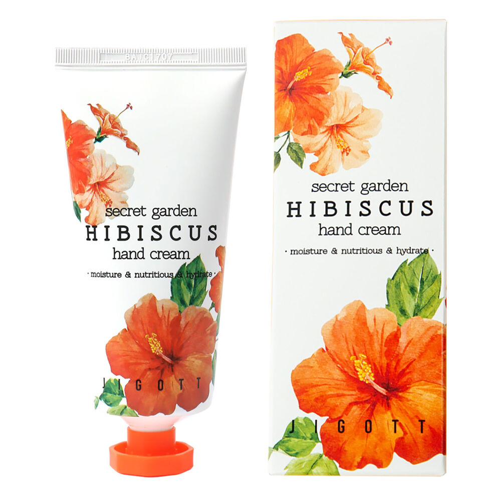 Jigott Secret Garden Hibiscus Hand Cream 100ml Nourishing Moisturiser