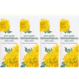 Jigott Secret Garden Chrysanthemum Hand Cream 100ml Pack of 4 Moisturising