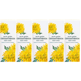 Jigott Secret Garden Chrysanthemum Hand Cream 100ml Pack of 5 Moisturising