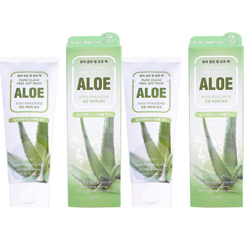 Jigott Pure Clean Aloe Peel Off Mask 2 Pack 180ml Deep Cleansing Face