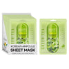 Jigott Korean Green Tea Sheet Face Mask 27ml Pack of 12