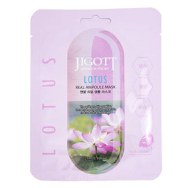 Jigott Lotus Real Ampoule Sheet Mask 27mL