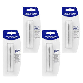 Manicare Ultimate Point Tweezers Pack of 4