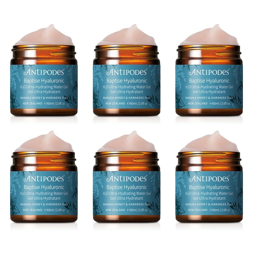 Antipodes Baptise H20 Ultra Hydrating Water Gel 60mL Pack of 6