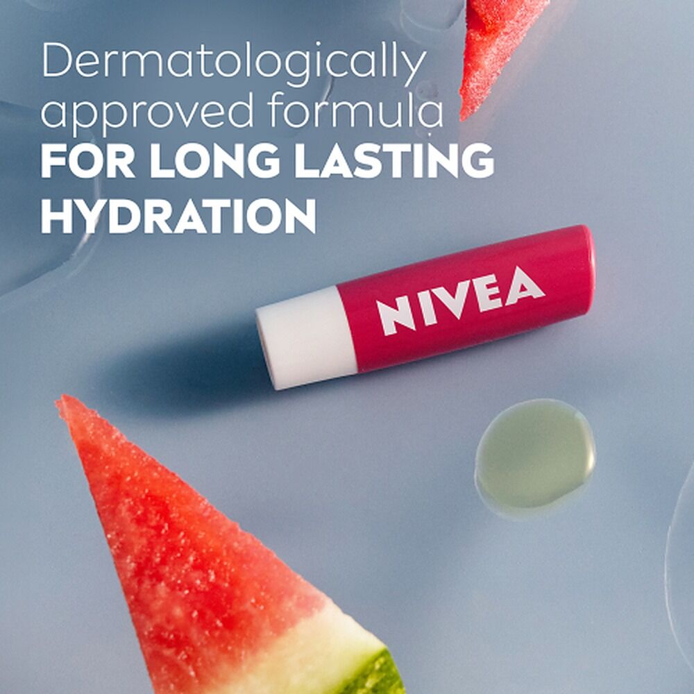 NIVEA 24h Melt-In Moisture Lip Balm Watermelon Shine 4.8g