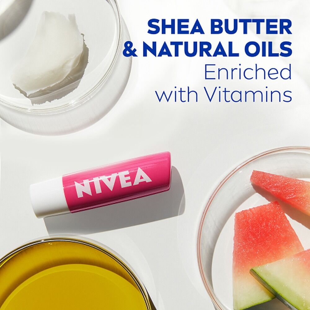 NIVEA 24h Melt-In Moisture Lip Balm Watermelon Shine 4.8g