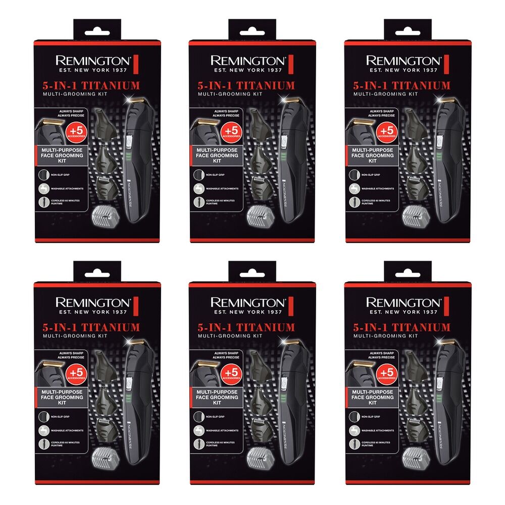Remington 5-in-1 Titanium Multi-Grooming Kit Pack of 6