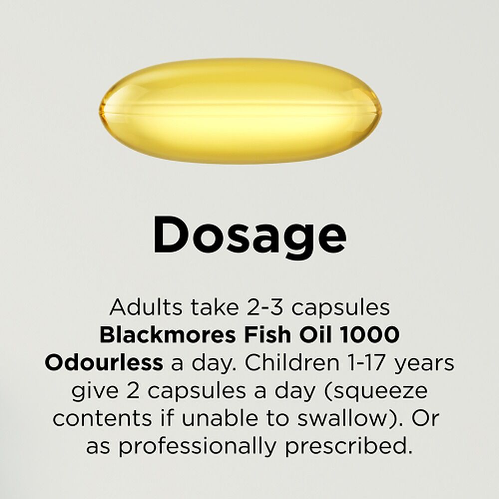 Blackmores Fish Oil 1000 Odourless 400 Capsules