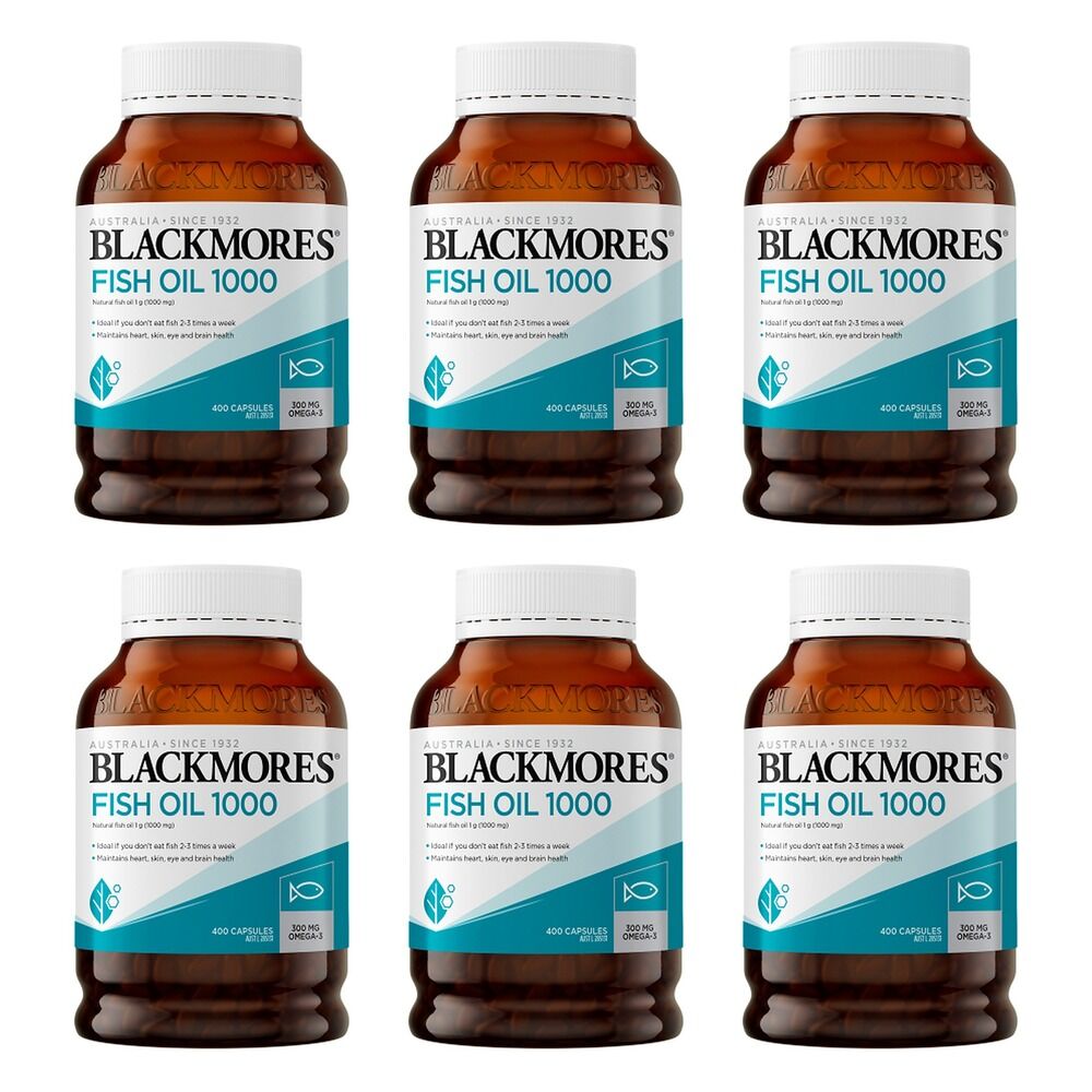 Blackmores Fish Oil 1000 400 Capsules Pack of 6