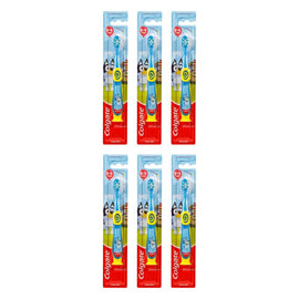Colgate Kids Junior Bluey Toothbrush Extra Soft Pack of 6