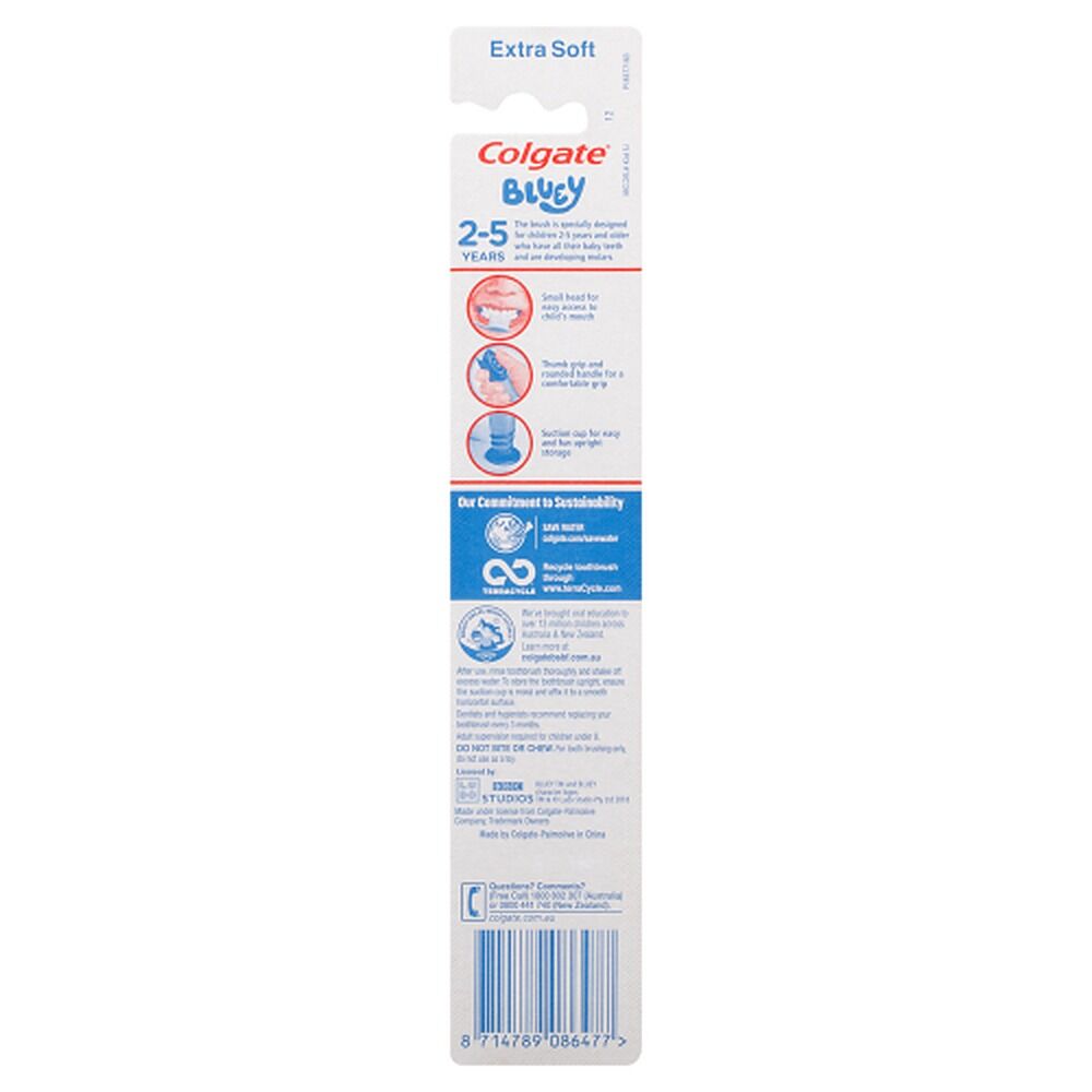 Colgate Kids Junior Bluey Toothbrush Extra Soft
