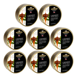 Simpkins Caramint Fruit Drops 8 x 200g Tins Mint Caramel Travel Sweets UK Made