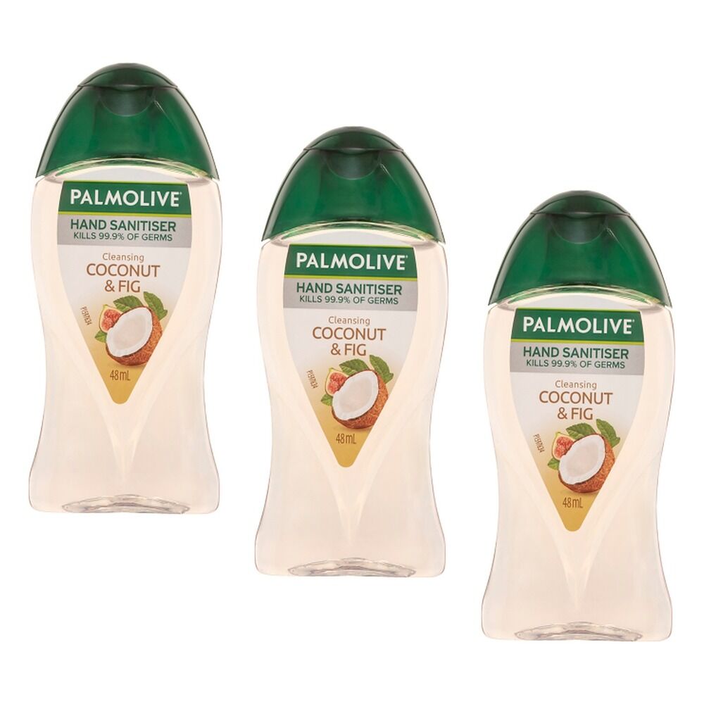 Palmolive Hand Sanitiser Fig & Coconut 48mL Pack of 3
