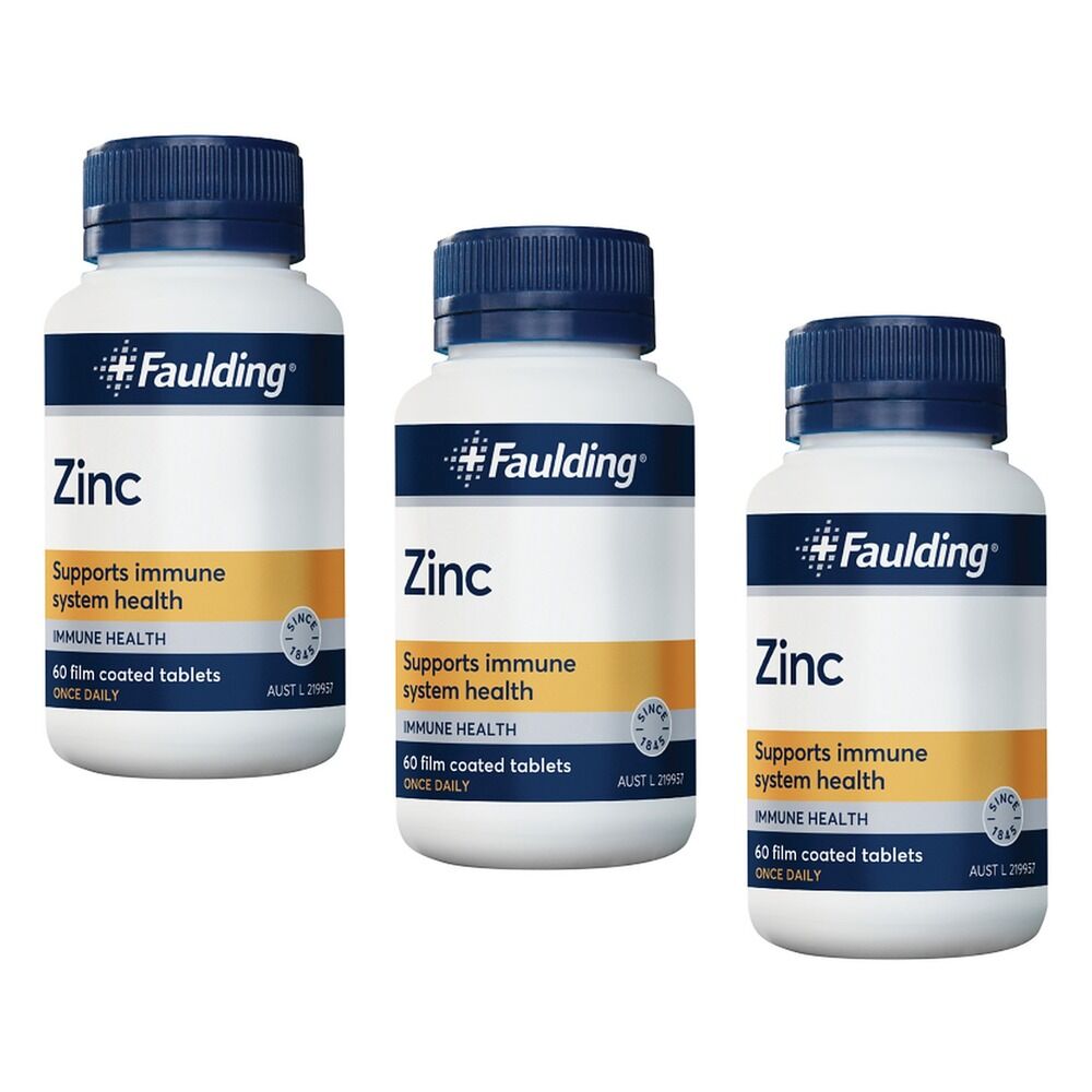 Faulding Zinc 60 Tablets Pack of 3