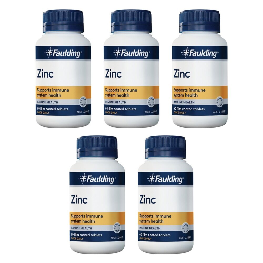 Faulding Zinc 60 Tablets Pack of 5