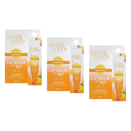 Bondi Sands Mango Lip Balm SPF50+ 10g x 6 Bundle of 3