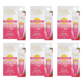 Bondi Sands Strawberry Lip Balm SPF50+ 10g x 6 Bundle of 6