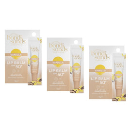 Bondi Sands Vanilla Lip Balm SPF50+ 10g Pack of 3