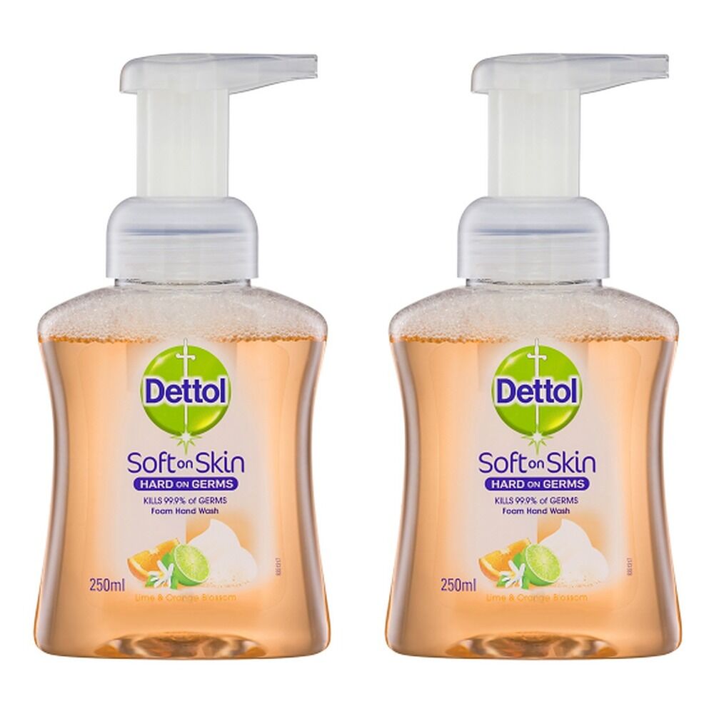 Dettol Foam Hand Wash Lime and Orange Blossom 250mL Pack of 2