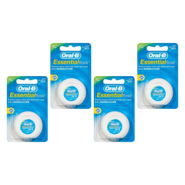 Oral-B Essential Waxed Dental Floss Mint 50m Pack of 4