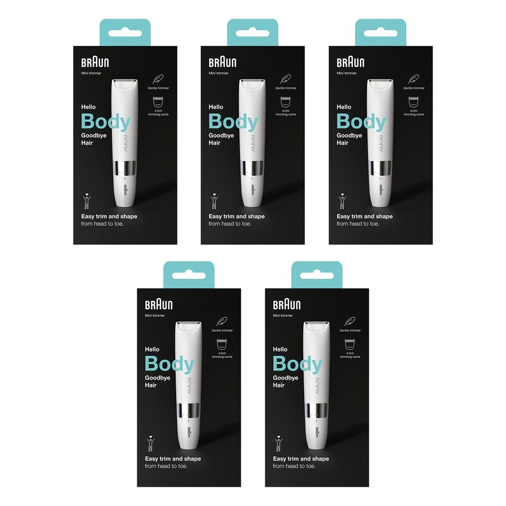 Braun Body Mini Trimmer BS1000 Pack of 5