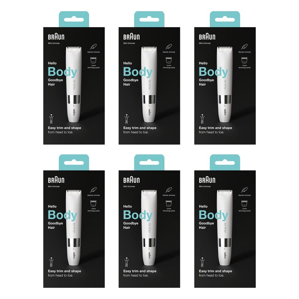 Braun Body Mini Trimmer BS1000 Pack of 6