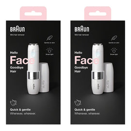 Braun Face Mini Hair Remover FS1000 Pack of 2