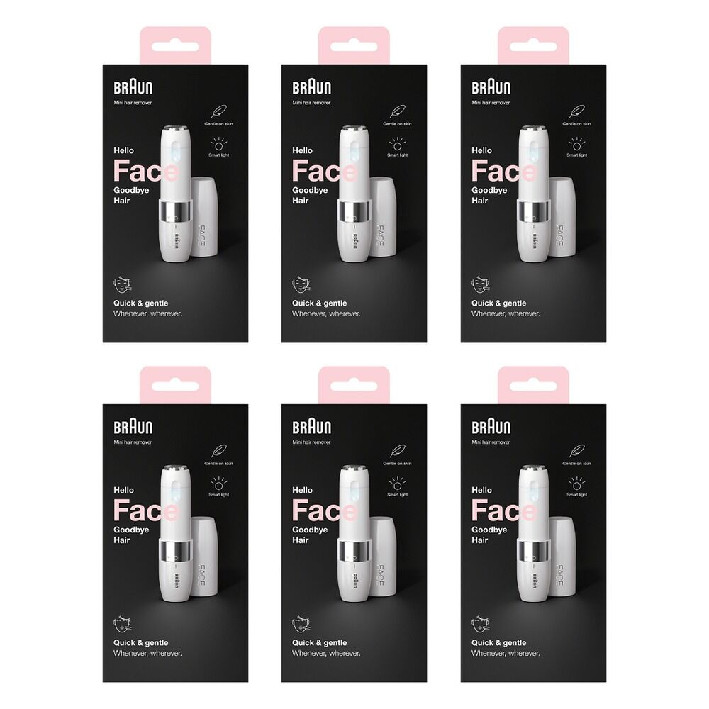 Braun Face Mini Hair Remover FS1000 Pack of 6