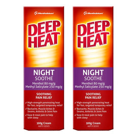Deep Heat Night Soothe Pain Relief Cream 100g Pack of 2